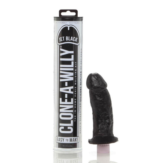 Clone a willy kit. SKU Code: CWB. The Jet Black version of the in home penis moulding kit. Make a vibrating silicone replica of any penis.