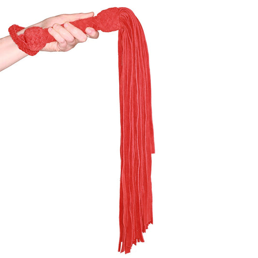 Weighted Leather Suede Flogger