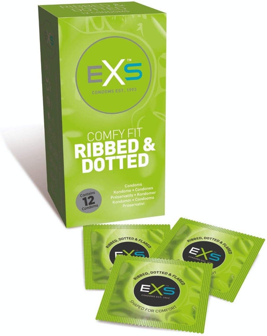 EXS Ribbed and Dotted Condoms